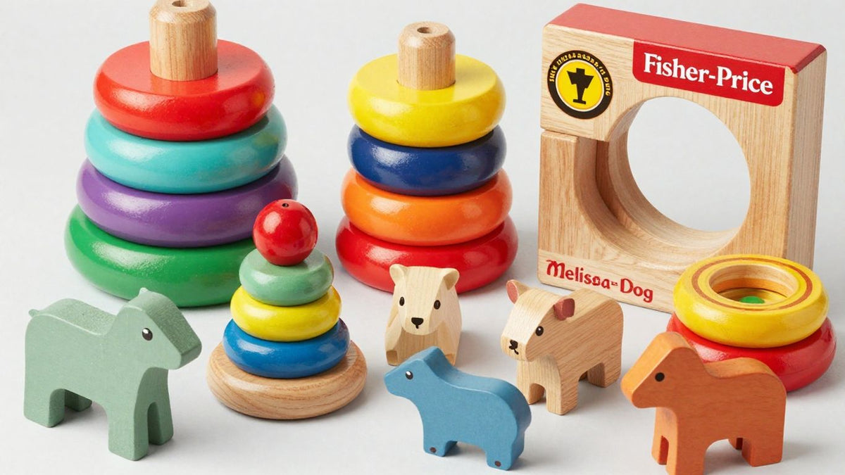 Award-winning wooden toys from Fisher-Price and Melissa & Doug.