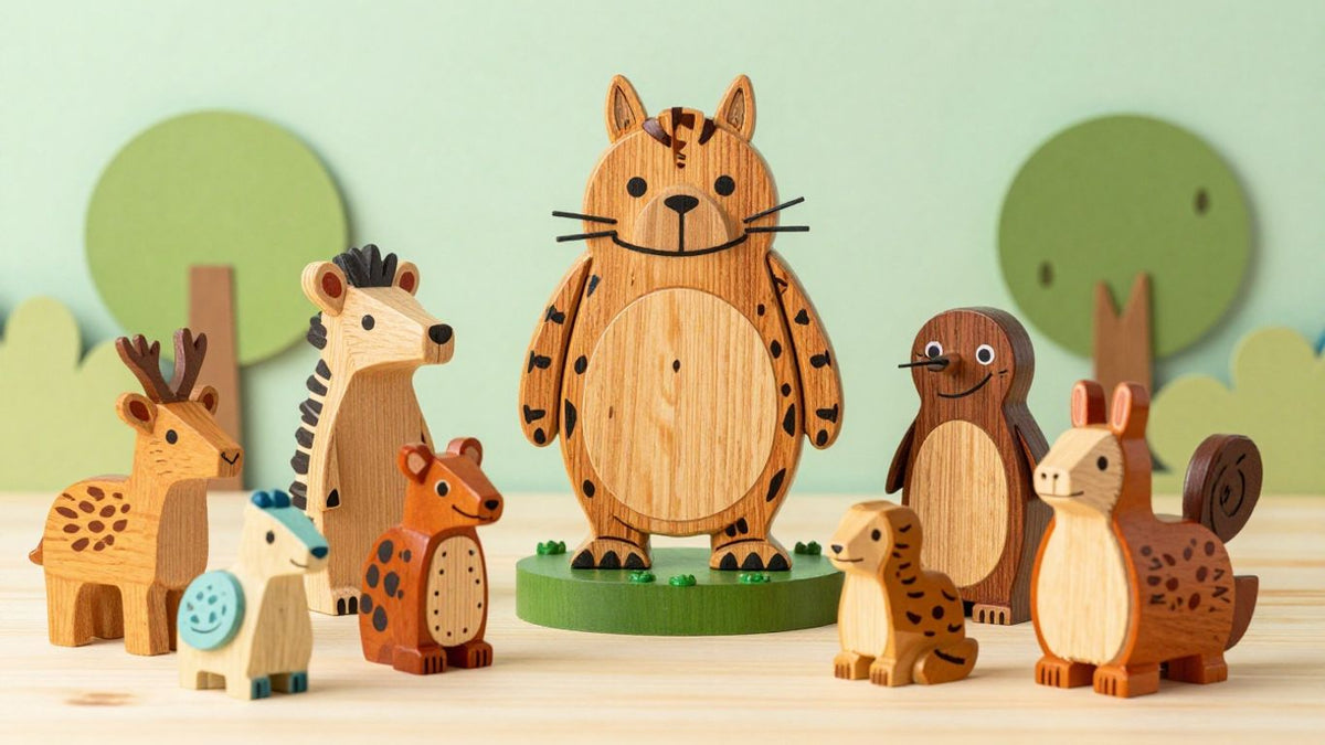 JoJo Maman Bébé Gruffalo wooden toy collection