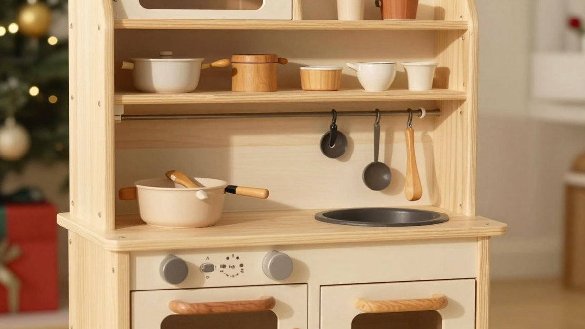 John Lewis wooden kitchen playset with Black Friday discount.