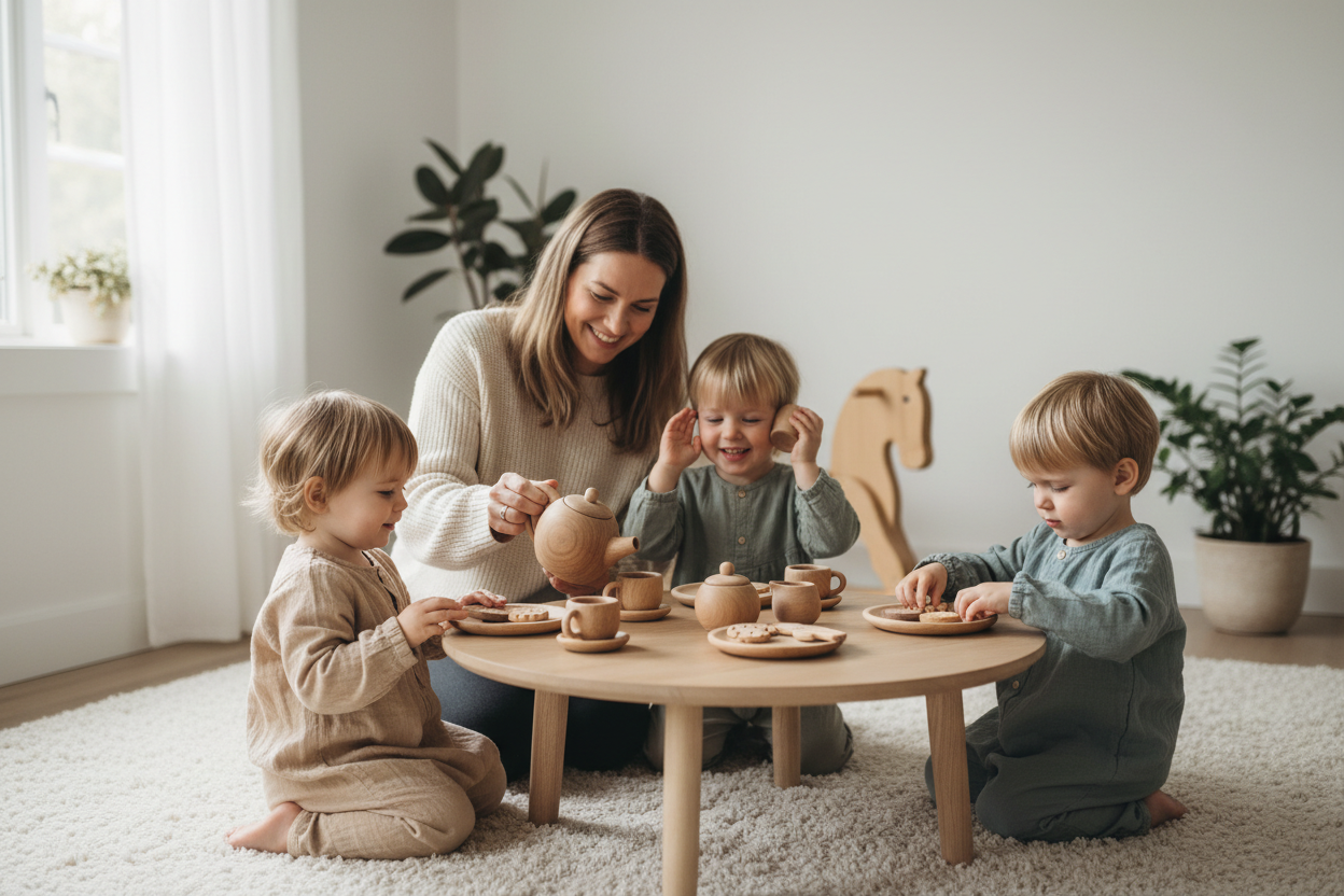 Wooden Tea Sets for Kids — Pretend Tea Party Toys | SproutHands ...