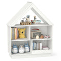 3-Tier House-Shaped Toy Storage Organizer with Open Shelves