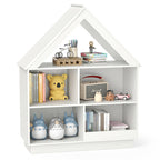 3-Tier House-Shaped Toy Storage Organizer with Open Shelves