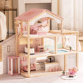 Wooden Doll House – Dreamy Pink - Lunamoa
