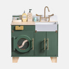 Vintage Wooden Toy Washing Machine - Lunamoa