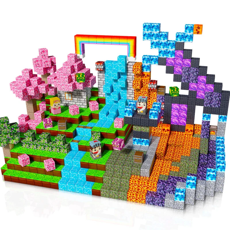 Pink Fantasy Magnetic Building Set