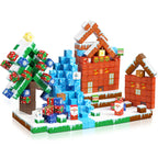 Ensemble de blocs de construction magnétiques de Noël
