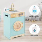 Kids Washer Playset Toy Washing Machine with Laundry Detergent
