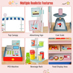 Toy Cart Play Set with POS Machine and Lovely Scale