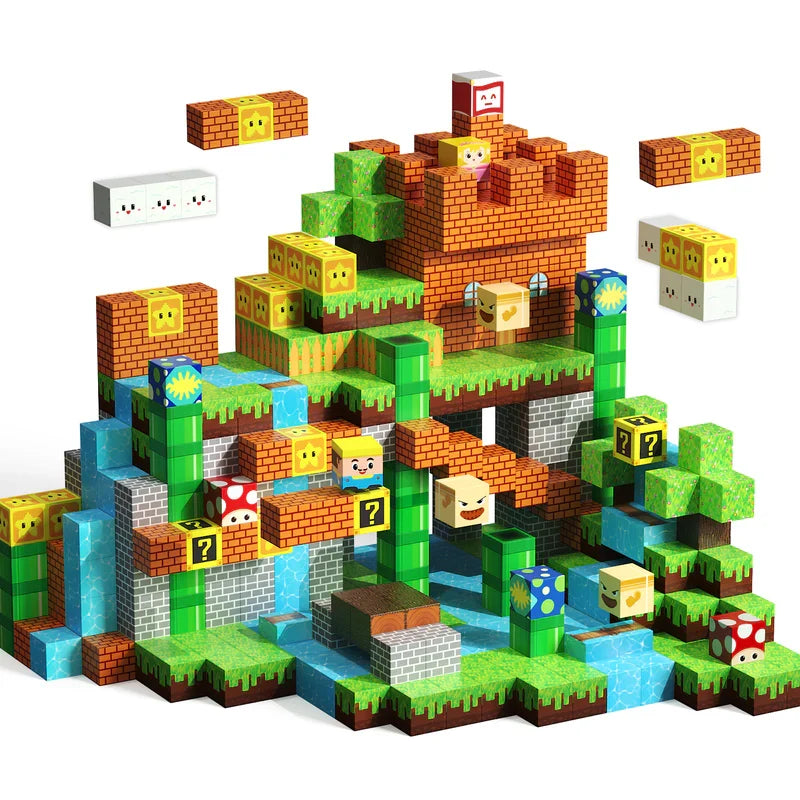 Pixel Magnetic Building Blocks