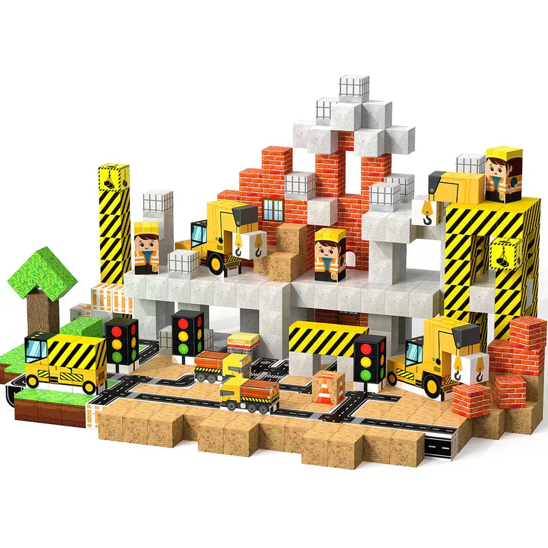 Jeu de construction magnétique de ville