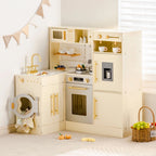 2-in-1 Wooden Corner Play Kitchen Set SproutHands™