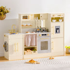 2-in-1 Wooden Corner Play Kitchen Set SproutHands™