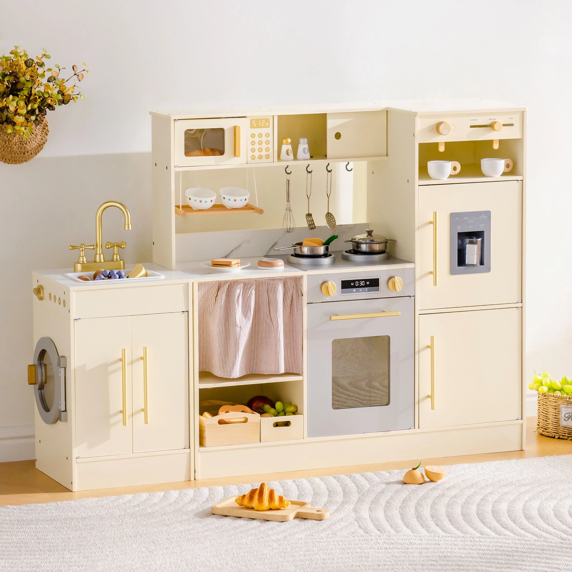 2-in-1 Holz-Eckspielküche Set SproutHands™