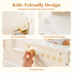 2-in-1 Wooden Corner Play Kitchen Set SproutHands™