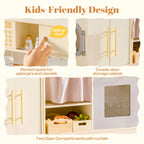 2-in-1 Wooden Corner Play Kitchen Set SproutHands™