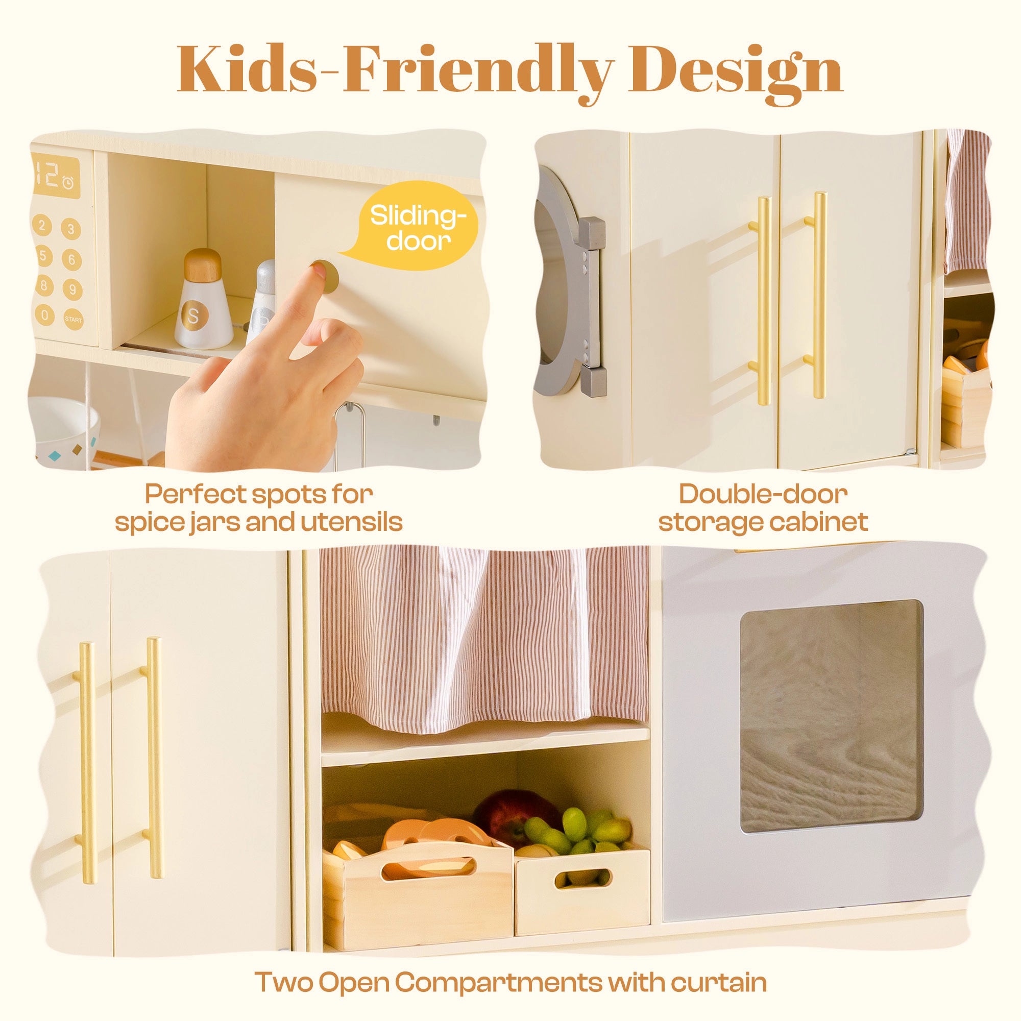 2-in-1 Holz-Eckspielküche Set SproutHands™