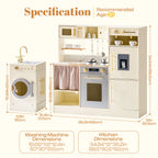2-in-1 Wooden Corner Play Kitchen Set SproutHands™