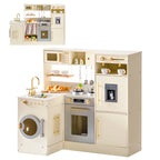 2-in-1 Wooden Corner Play Kitchen Set SproutHands™