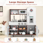 Kids Kitchen Playset with Realistic Sounds and Lights