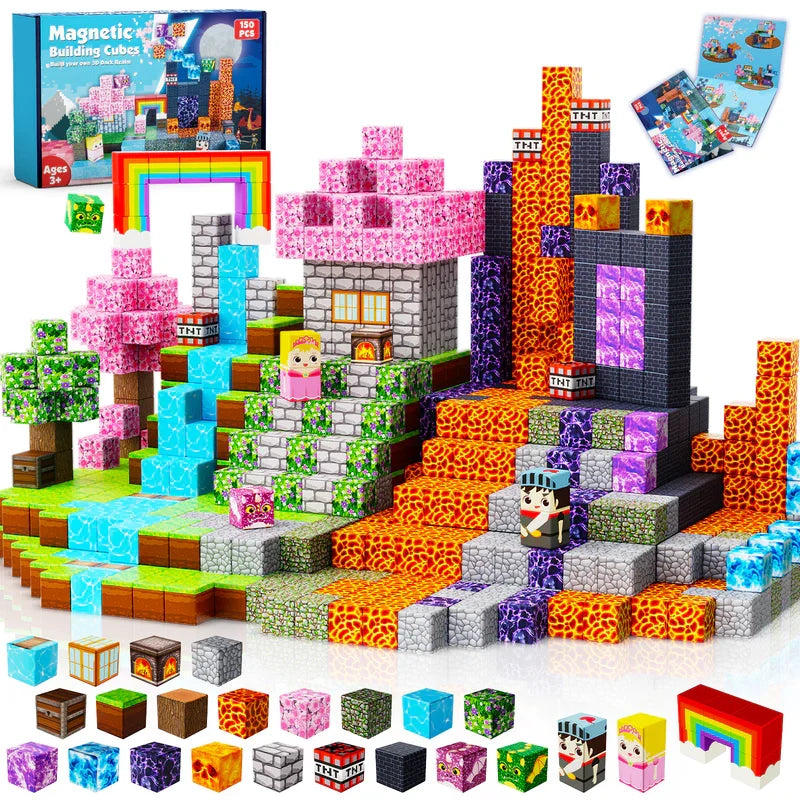 Pink Fantasy Magnetic Building Set