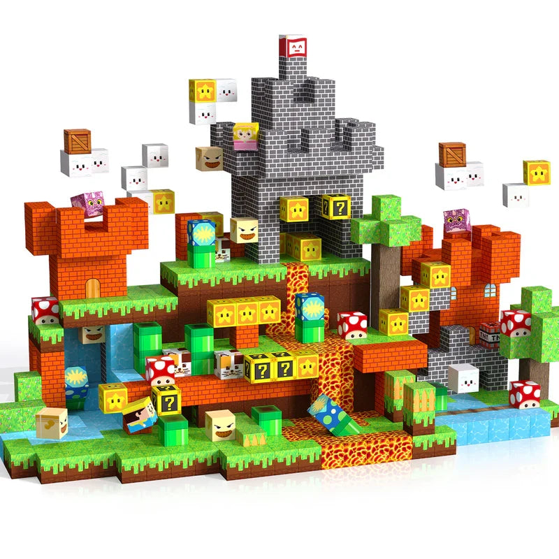 Pixel Magnetic Building Blocks