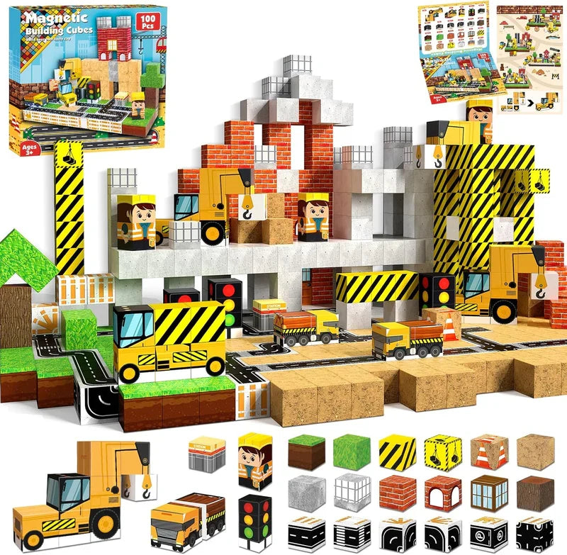 Jeu de construction magnétique de ville