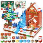 Ensemble de blocs de construction magnétiques de Noël