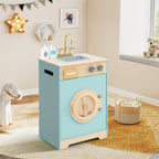 Kids Washer Playset Toy Washing Machine with Laundry Detergent