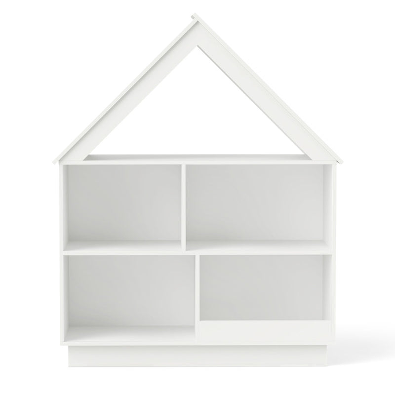 3-Tier House-Shaped Toy Storage Organizer with Open Shelves