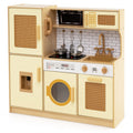 Kids Wooden Kitchen Playset with Realistic Lights and Sounds