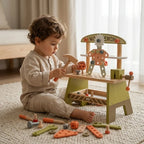 SproutHands™ Green Wooden Tool Set for Toddlers