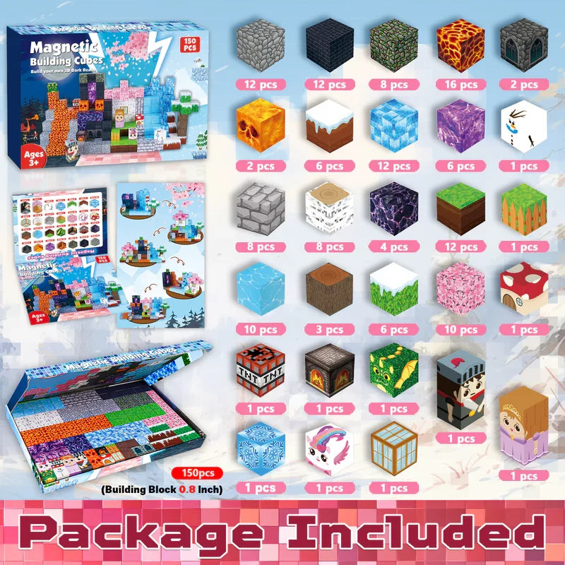 Forest and Ice Magnetic Building Set