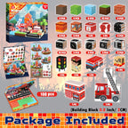Fire Station Magnetic Building Blocks