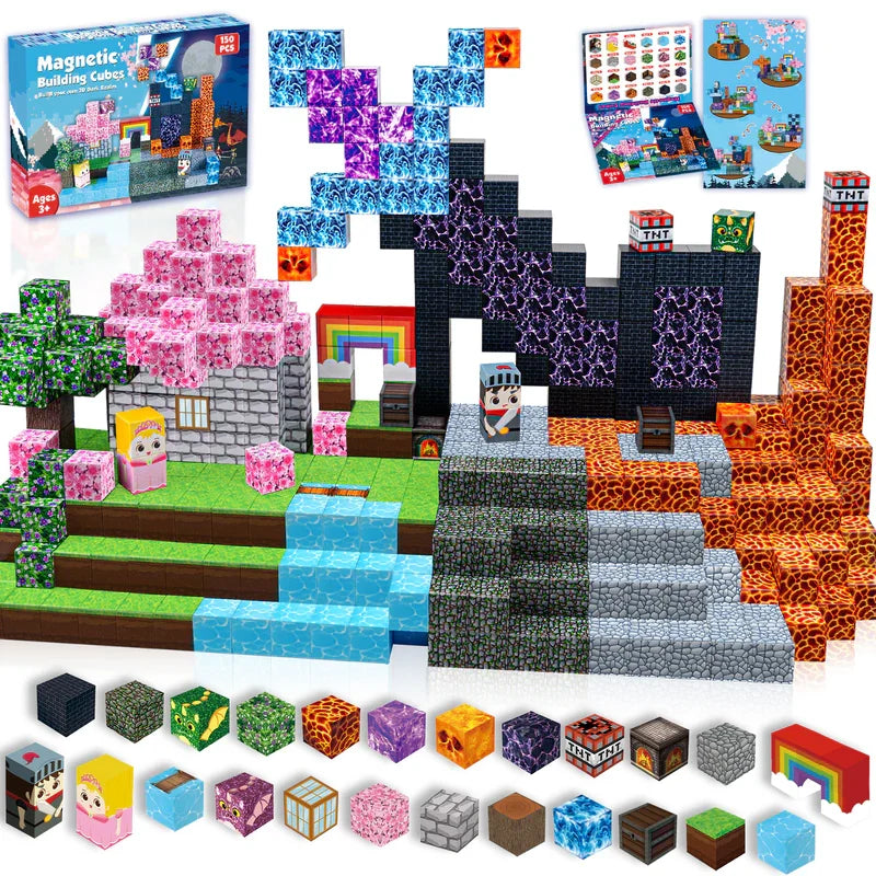 Pink Fantasy Magnetic Building Set