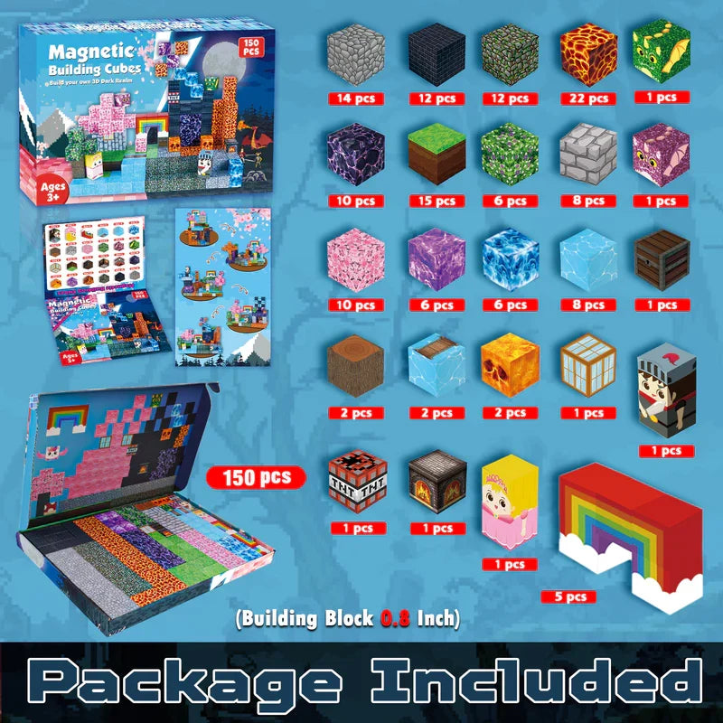 Pink Fantasy Magnetic Building Set