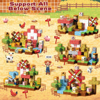 Jeu de construction magnétique Monde de la ferme