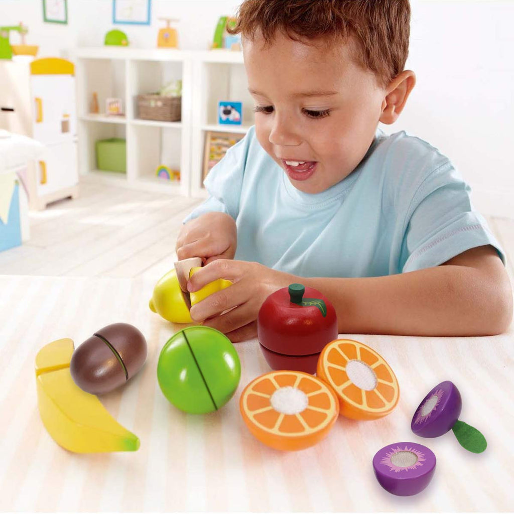 Wooden Cutting Play Food Set for Kids