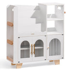 Étagère à livres et meuble de rangement pour jouets en bois pour enfants