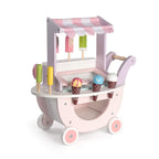 Wooden Ice Cream Cart with Magnetic Scooper