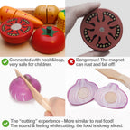 Wooden Cutting Play Food Set for Kids