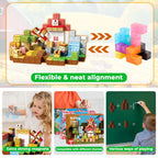 Jeu de construction magnétique Monde de la ferme