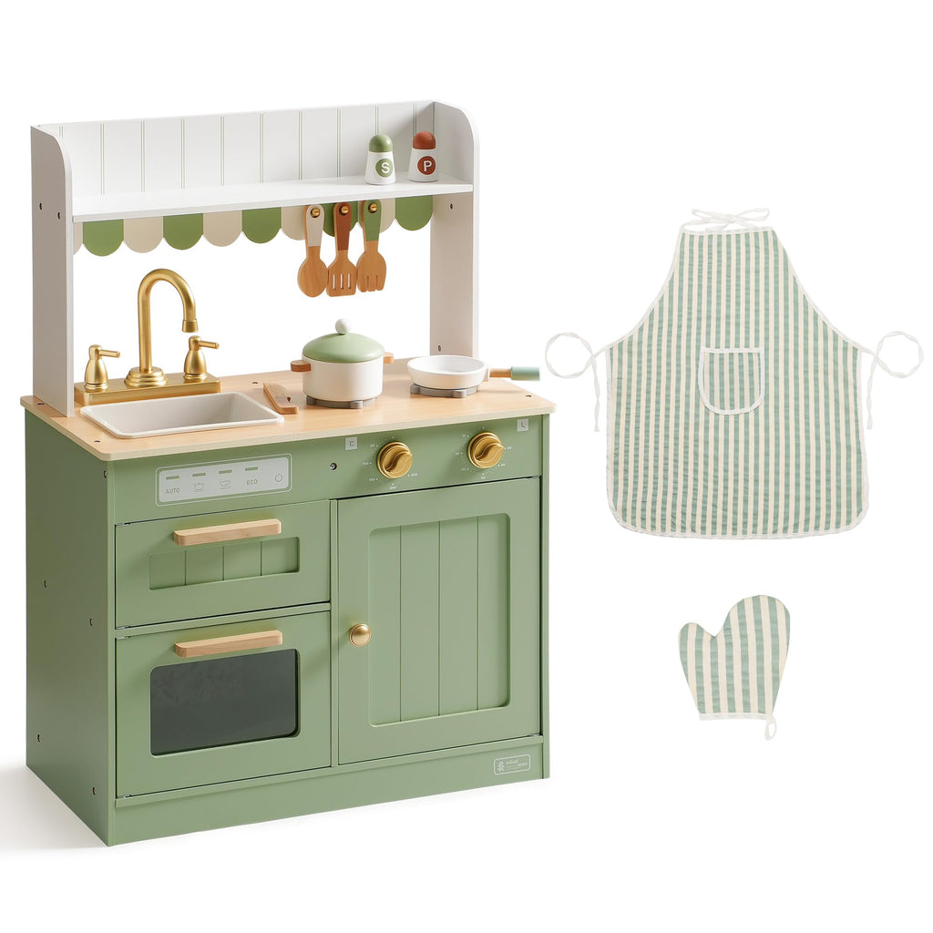 Cuisine en bois pour enfants avec évier
