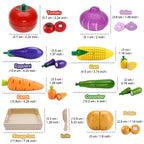 Wooden Cutting Play Food Set for Kids