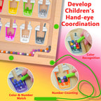 Wooden Magnetic Bead Maze Board for Toddlers