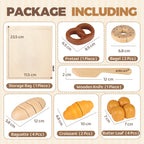 Wooden Cutting Play Food Set for Kids