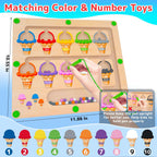 Wooden Magnetic Bead Maze Board for Toddlers