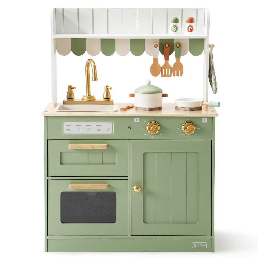 Cuisine en bois pour enfants avec évier