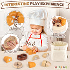 Wooden Cutting Play Food Set for Kids