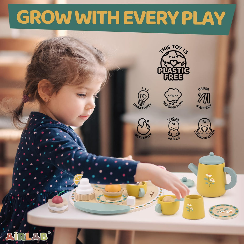 Holz-Geburtstagstorten-Spielset für Kleinkinder