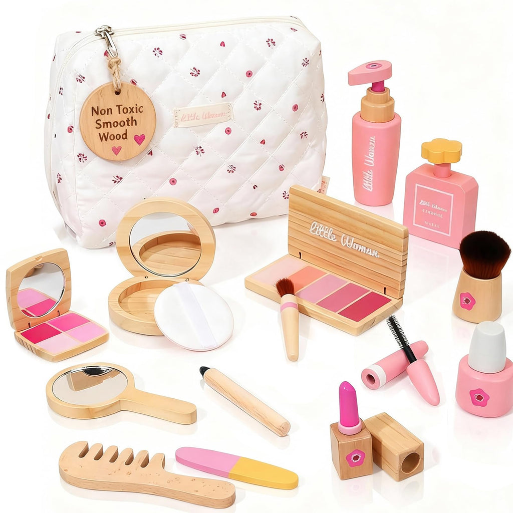 Hölzernes Make-up-Spielset für Kleinkinder